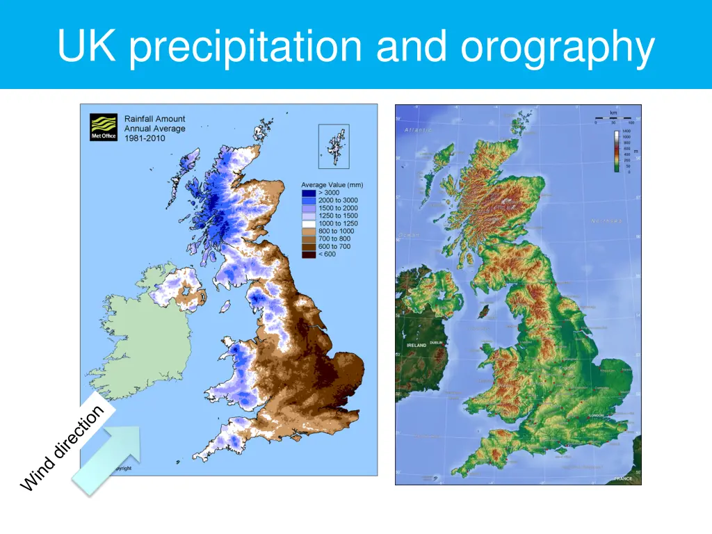 uk precipitation and orography