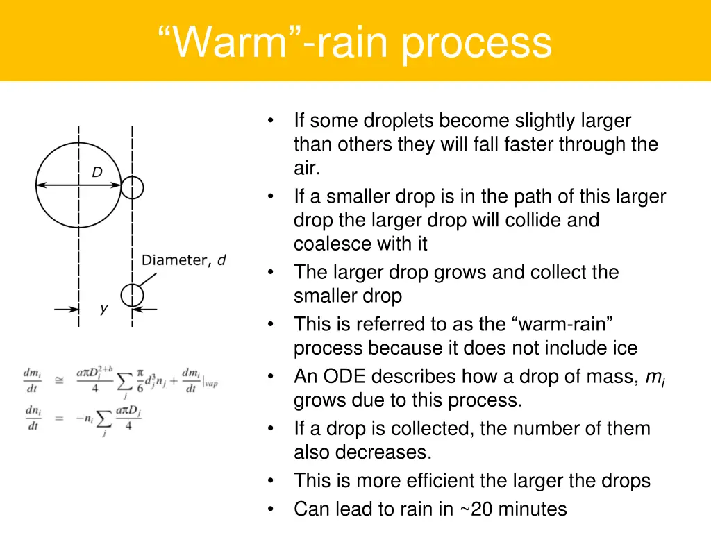 warm rain process