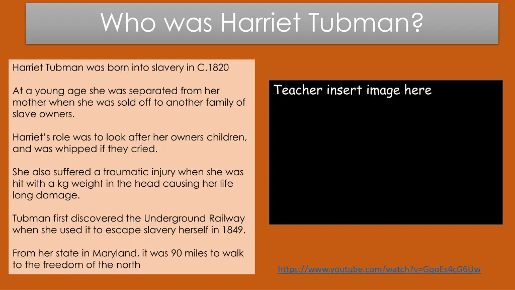 who was harriet tubman 1