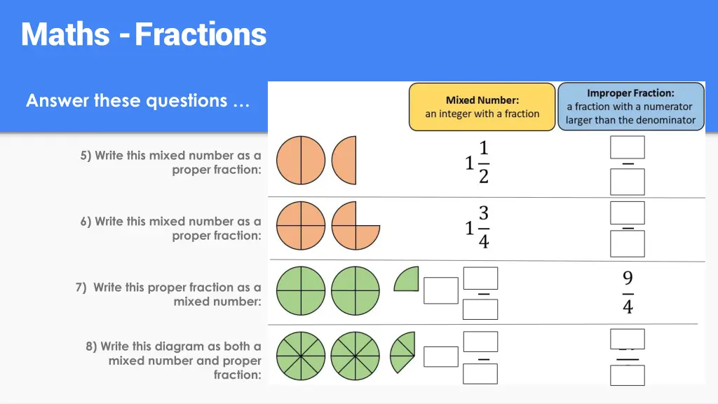 maths fractions 4