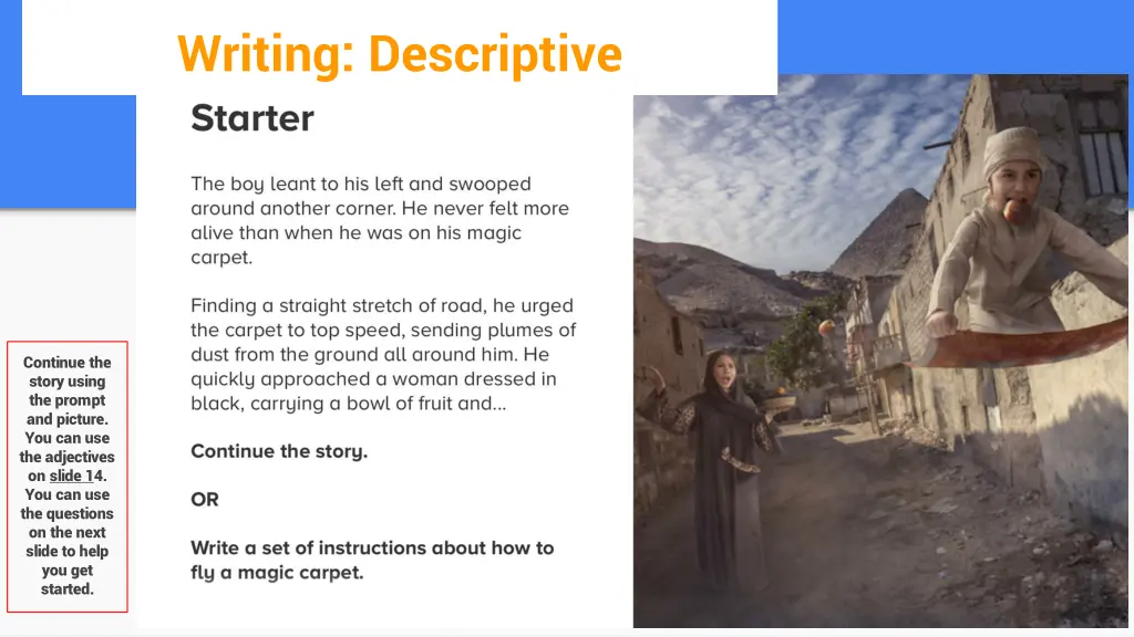 writing descriptive