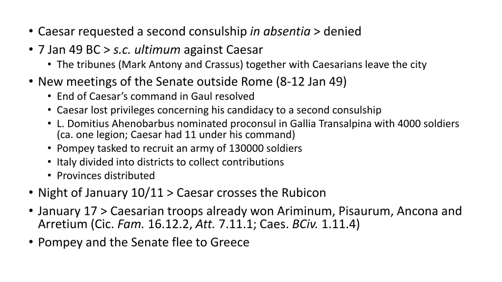 caesar requested a second consulship in absentia