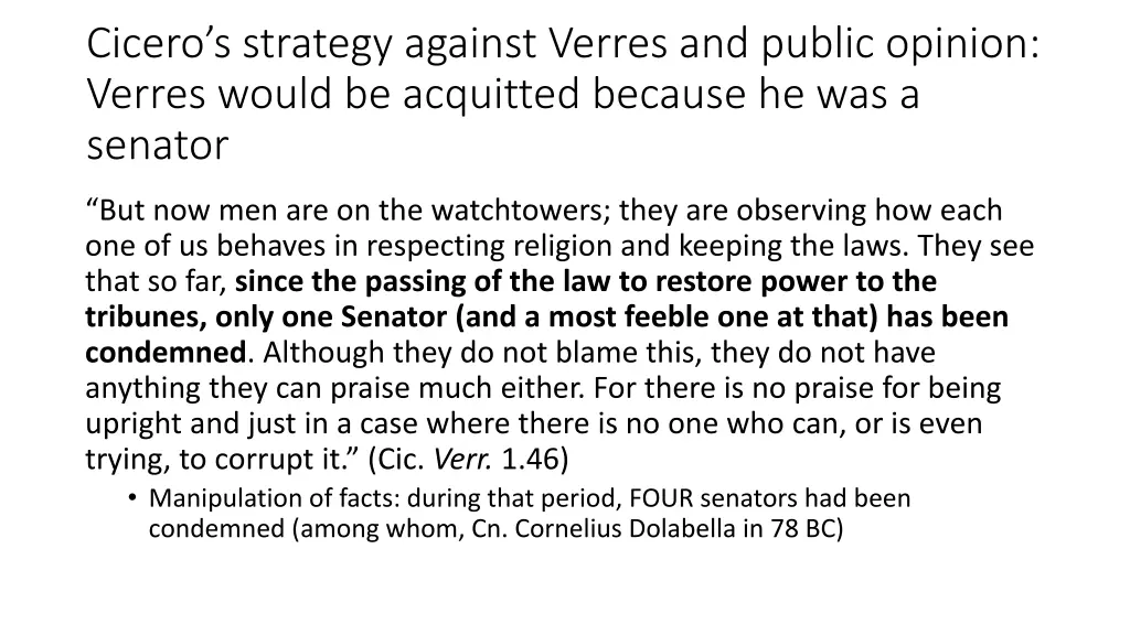 cicero s strategy against verres and public 2