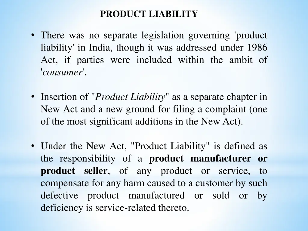 product liability