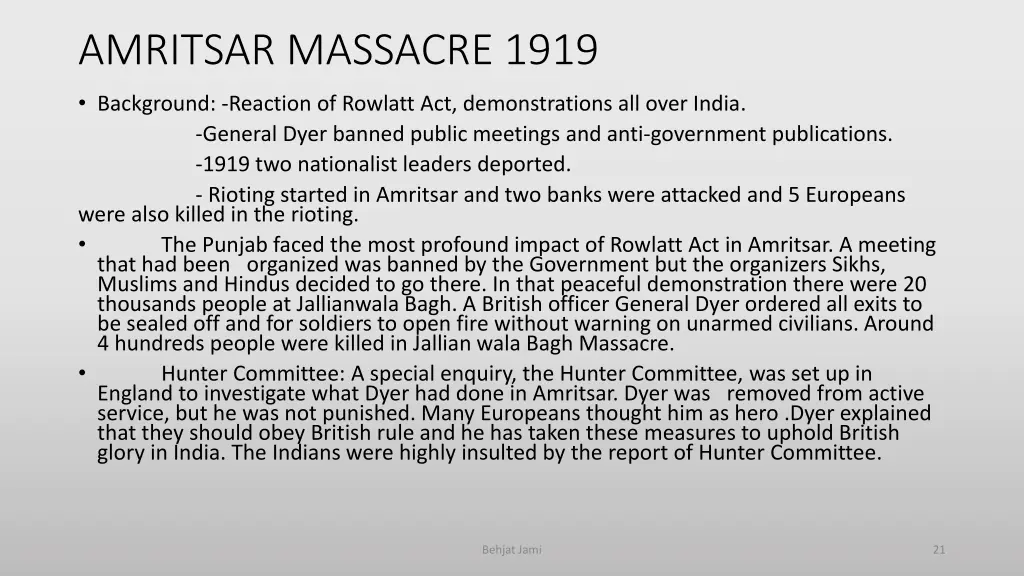 amritsar massacre 1919