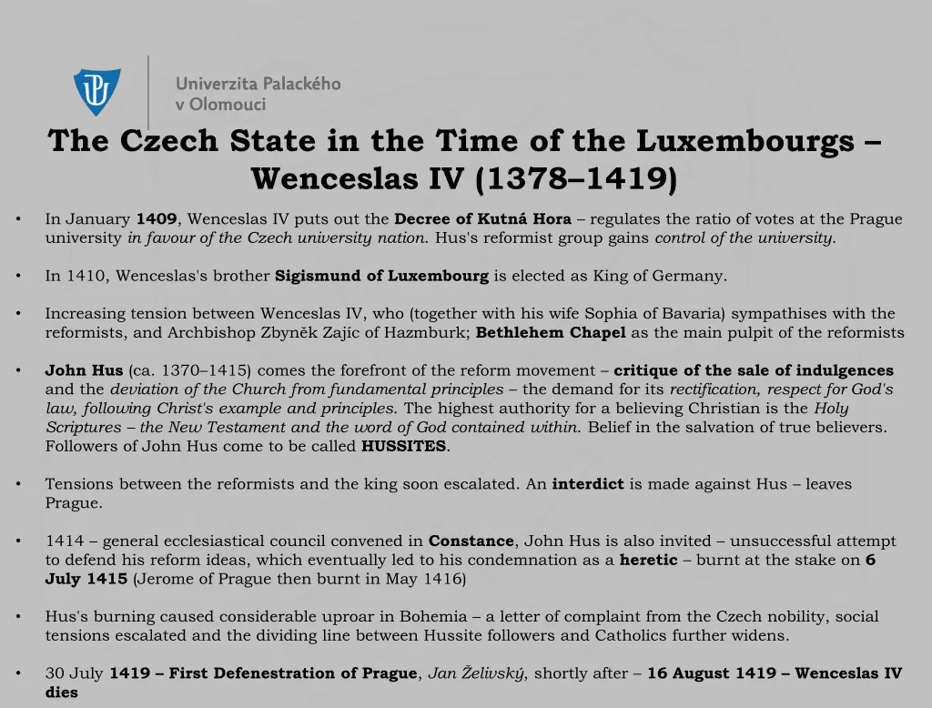 the czech state in the time of the luxembourgs 6