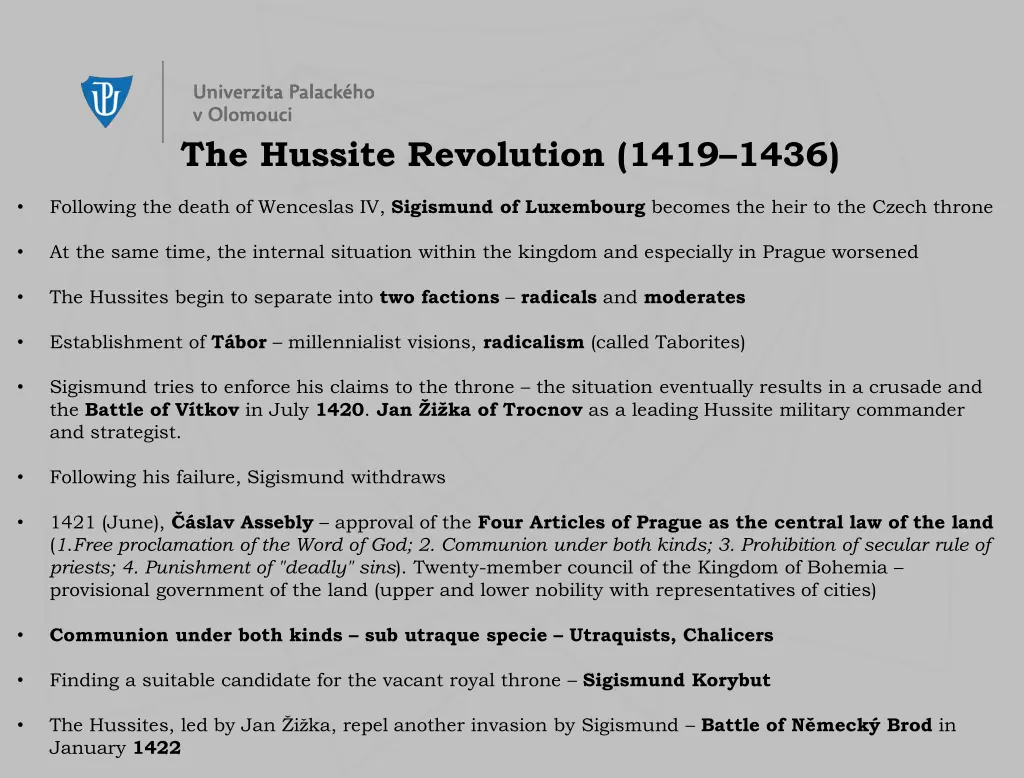 the hussite revolution 1419 1436