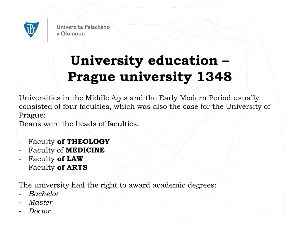 university education prague university 1348