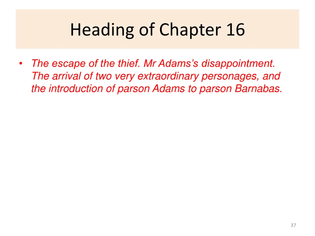 heading of chapter 16