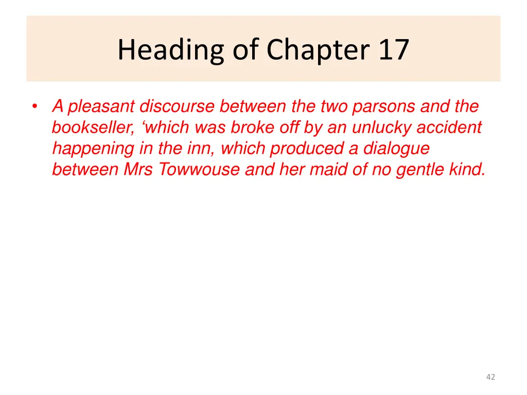 heading of chapter 17