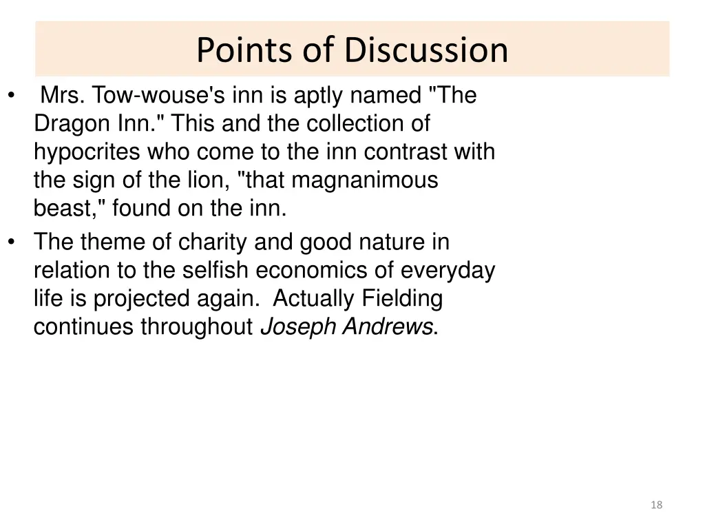 points of discussion 3