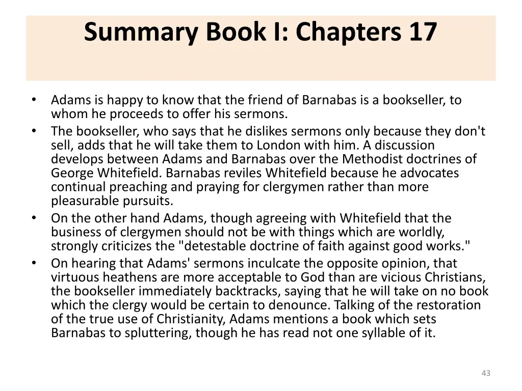 summary book i chapters 17