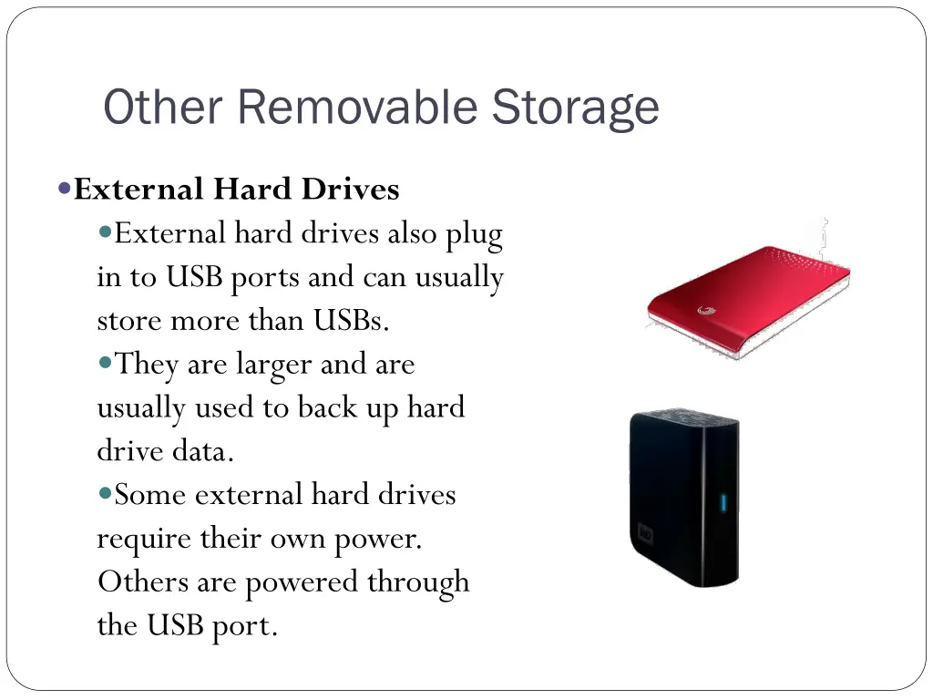 other removable storage