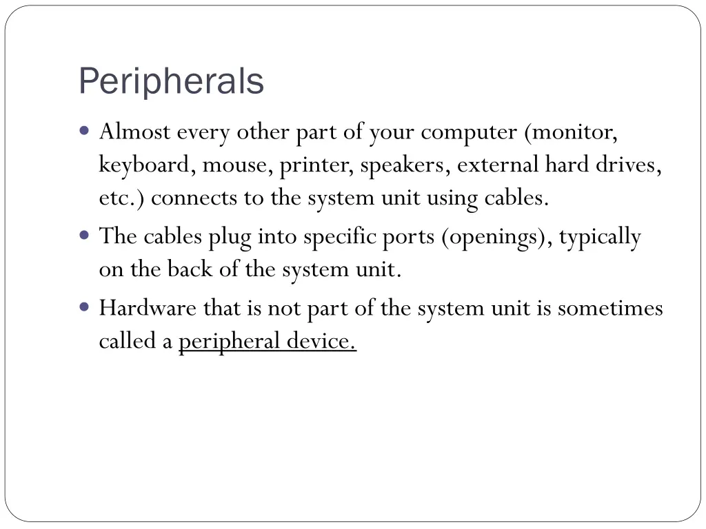 peripherals