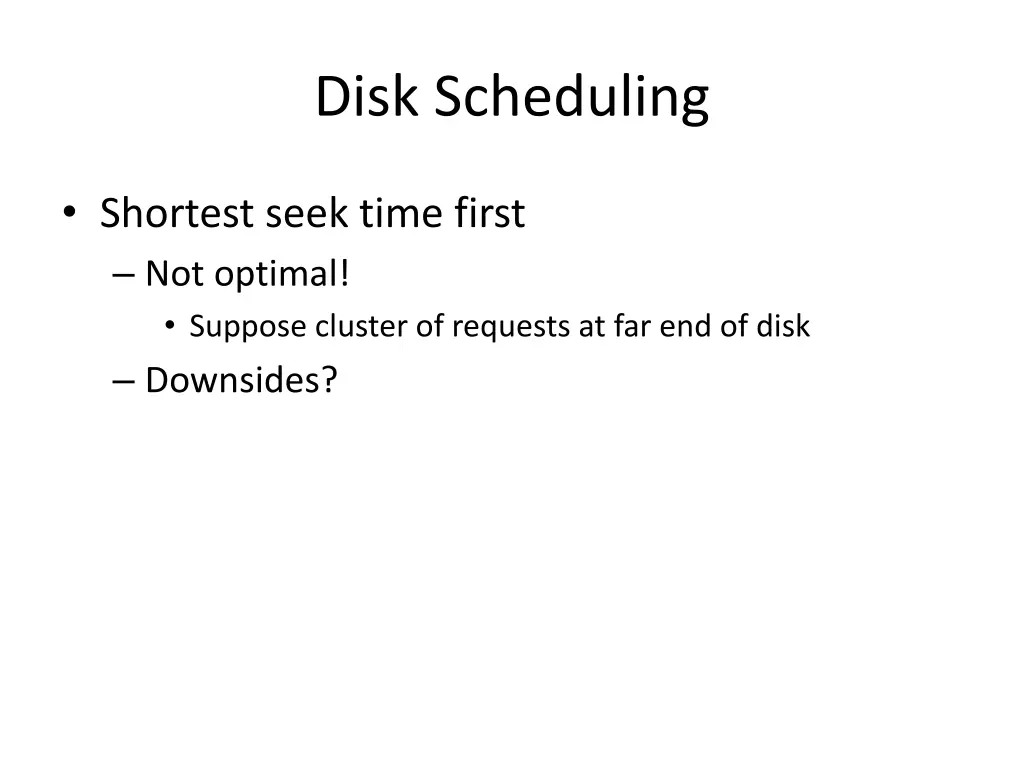 disk scheduling 1