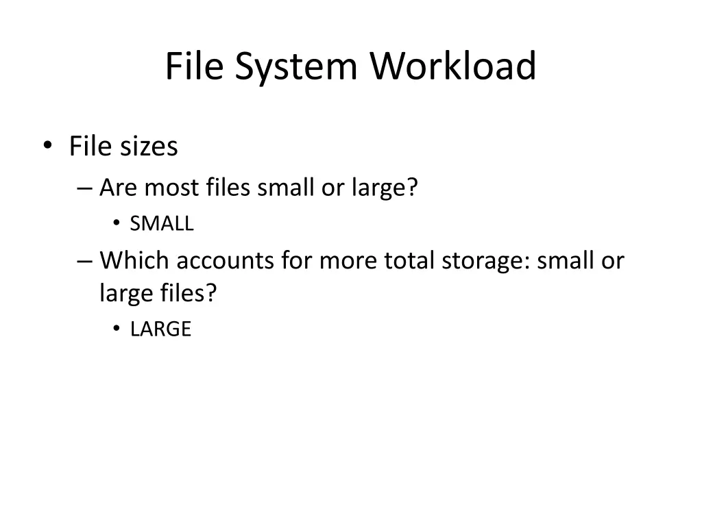 file system workload 1