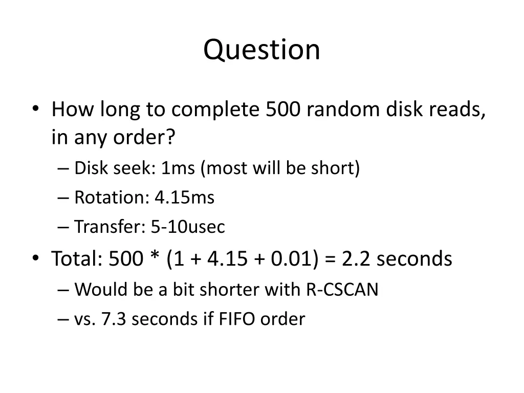 question 7