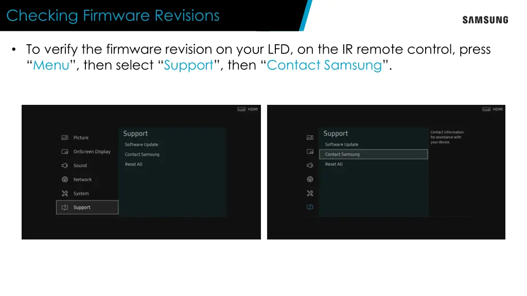 checking firmware revisions