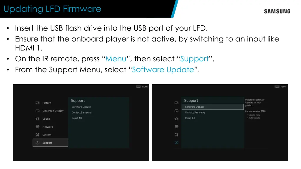 updating lfd firmware 2