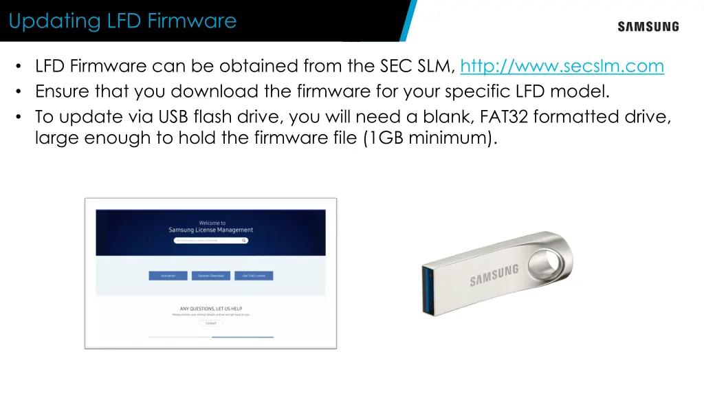 updating lfd firmware