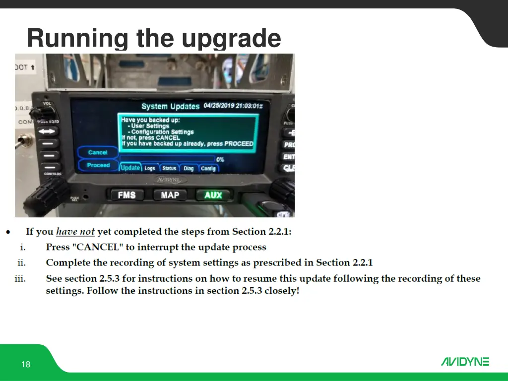 running the upgrade 2