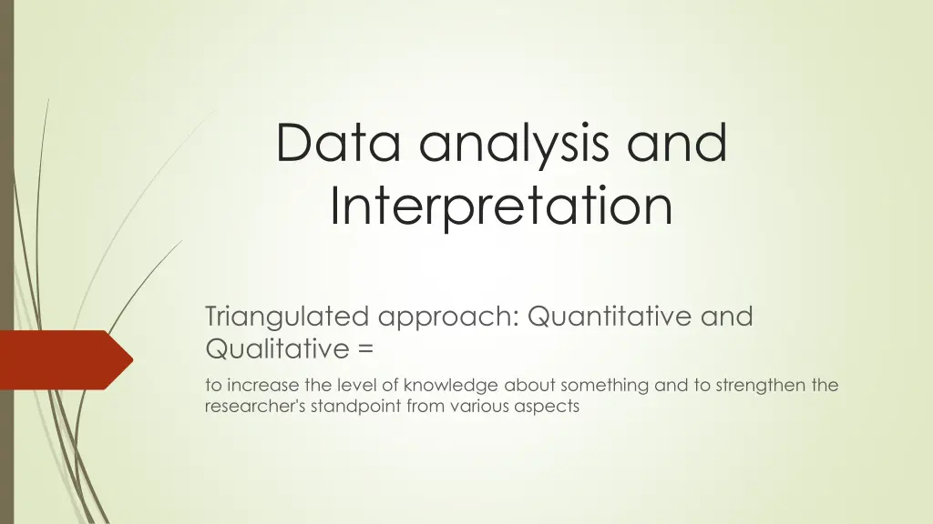 data analysis and interpretation