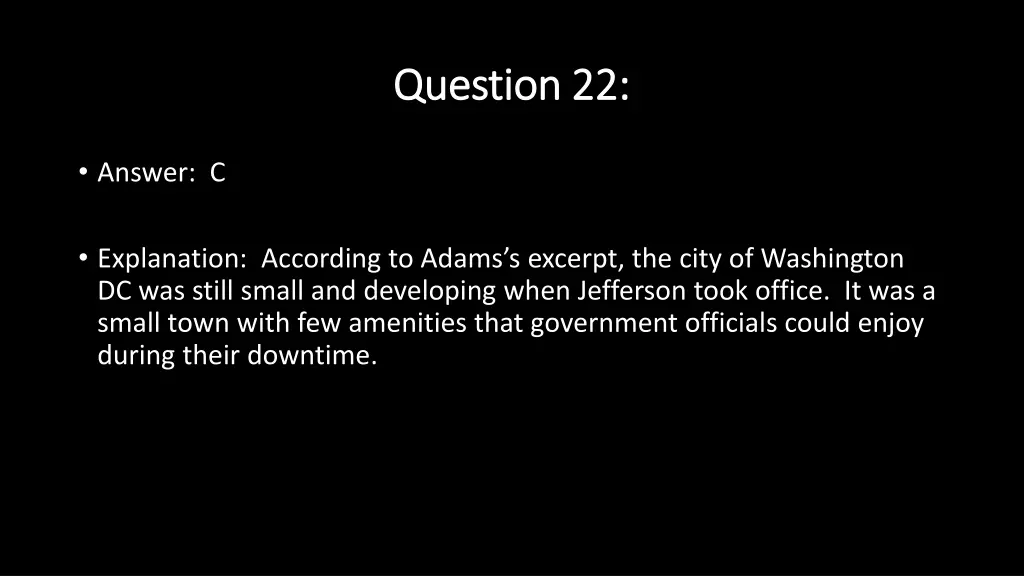 question 22 question 22