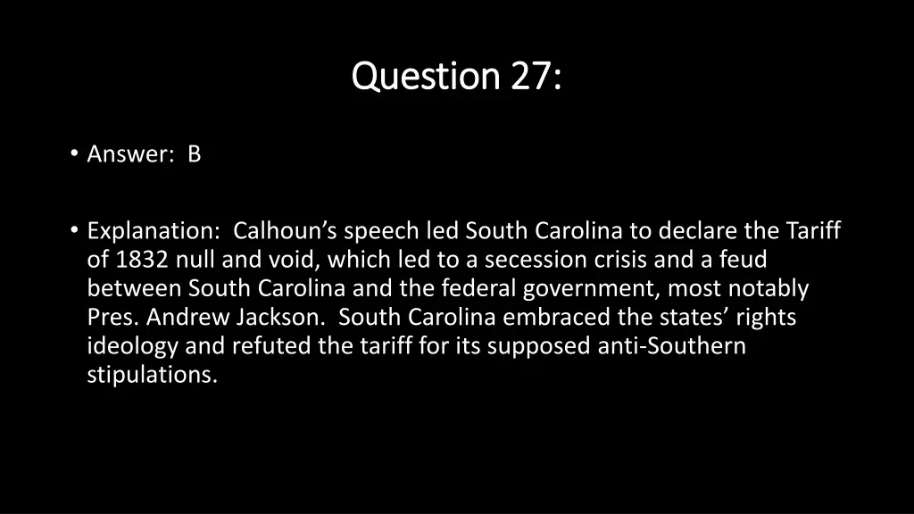 question 27 question 27