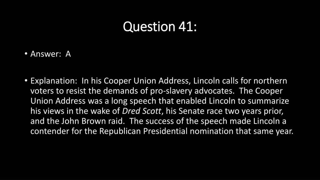 question 41 question 41