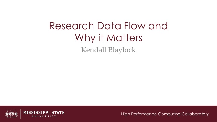 research data flow and why it matters kendall