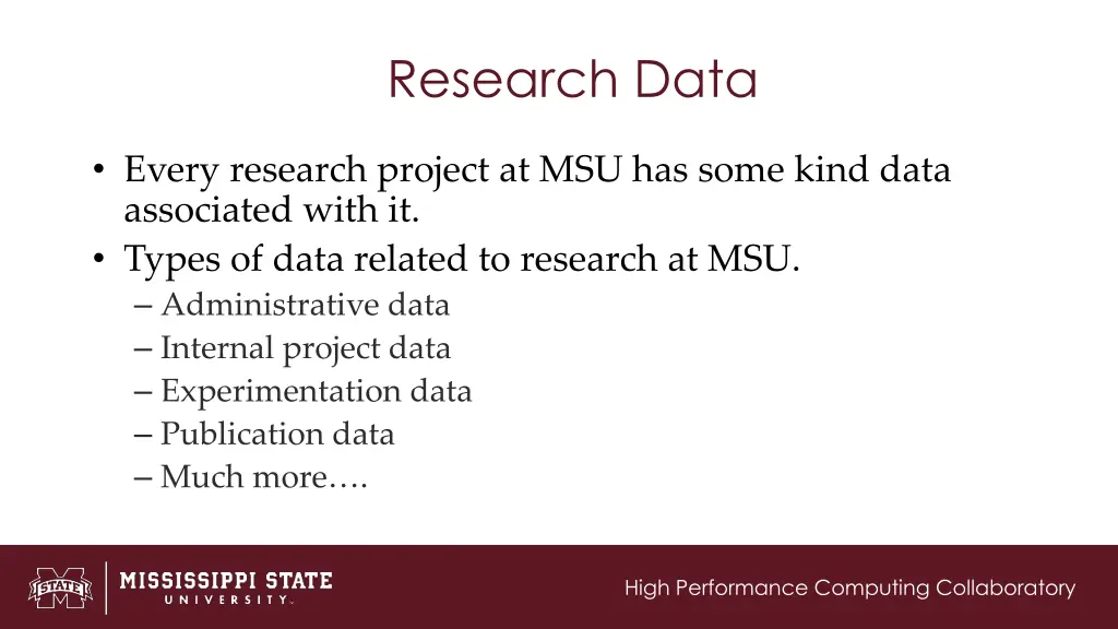 research data