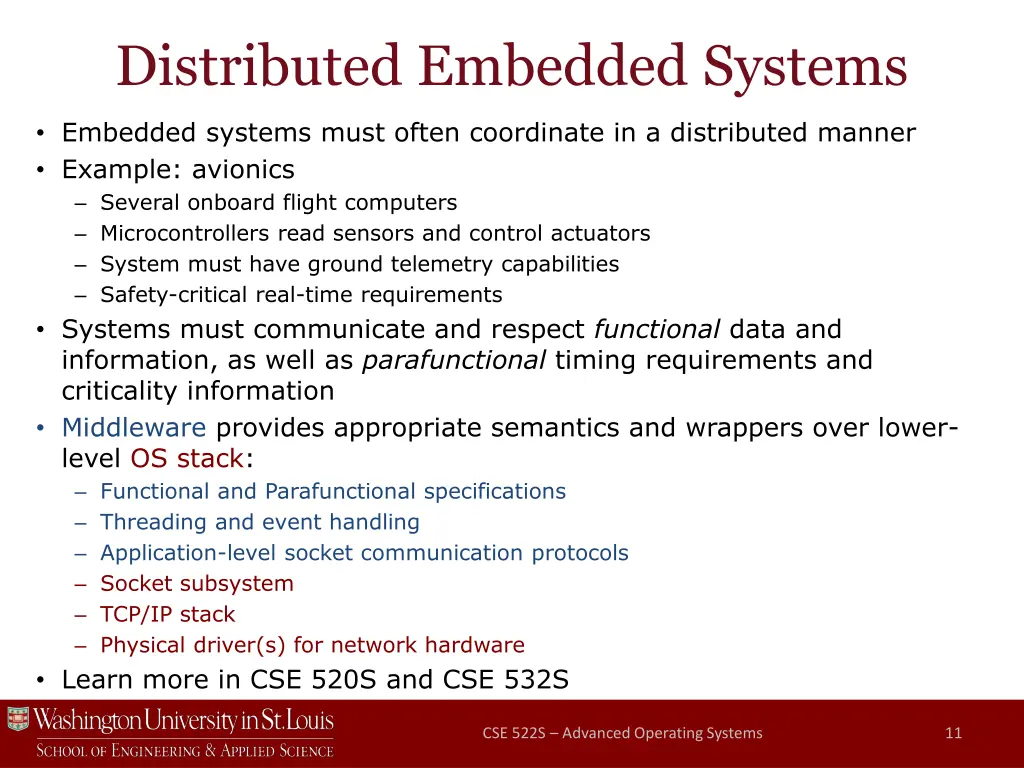 distributed embedded systems