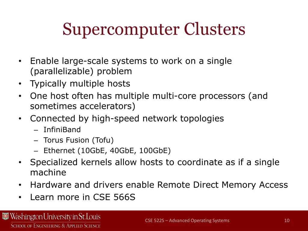 supercomputer clusters