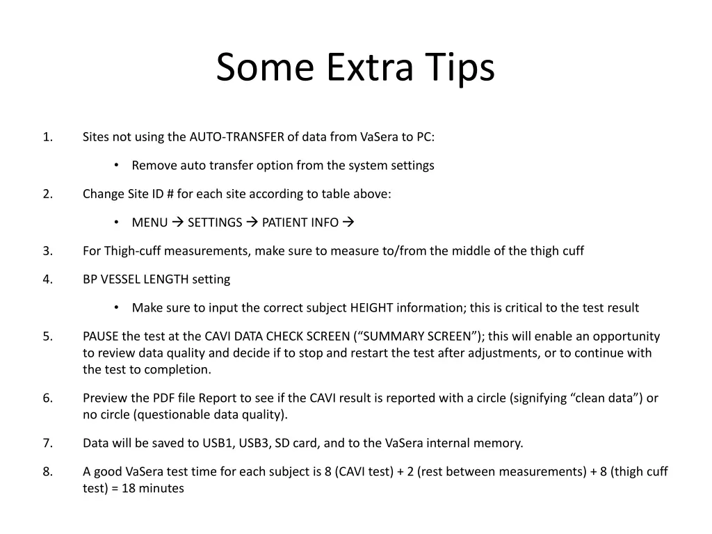 some extra tips