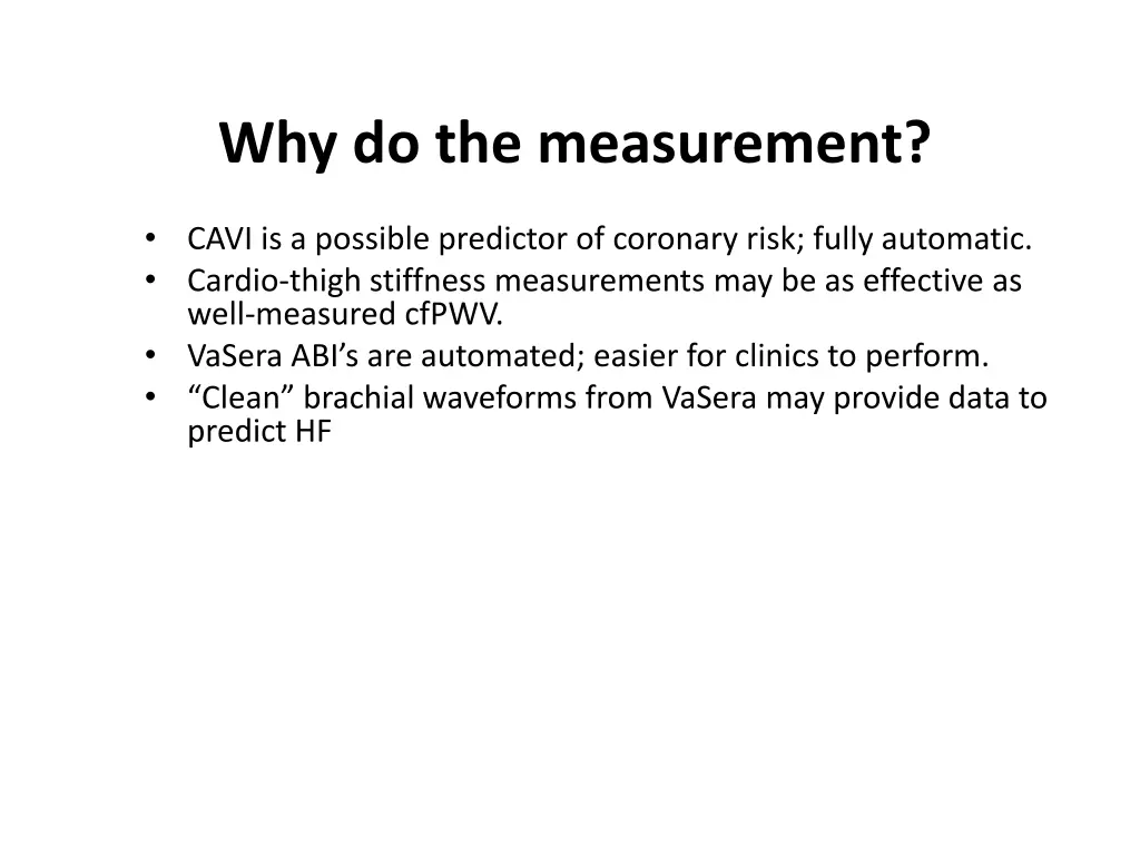 why do the measurement