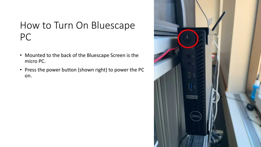 how to turn on bluescape pc