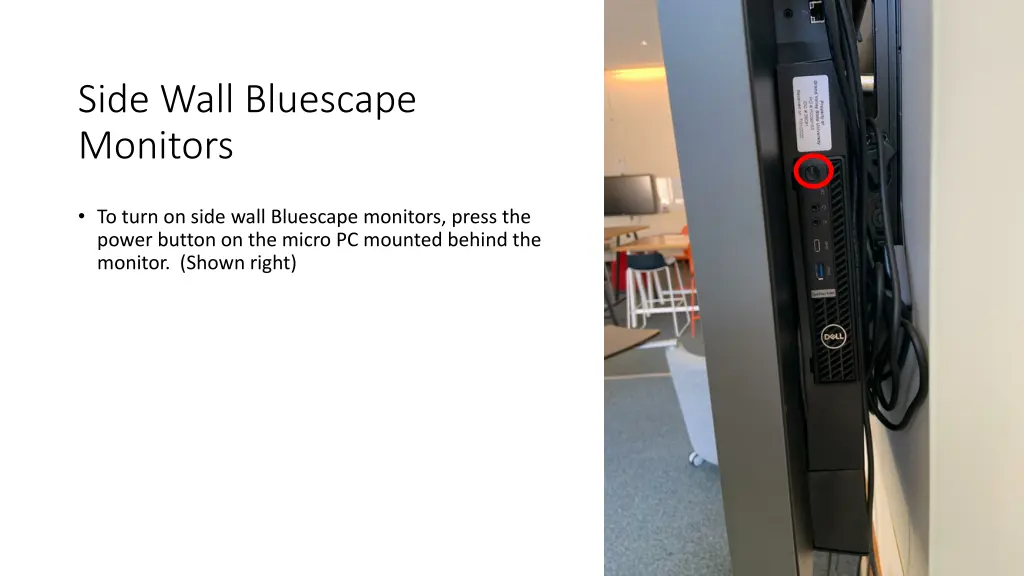 side wall bluescape monitors