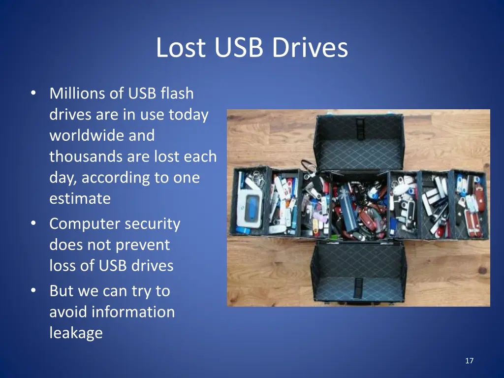 lost usb drives