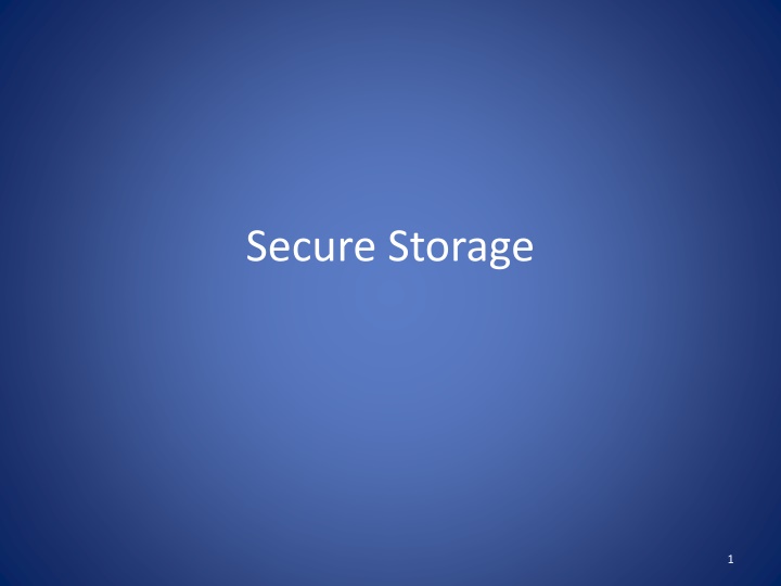 secure storage