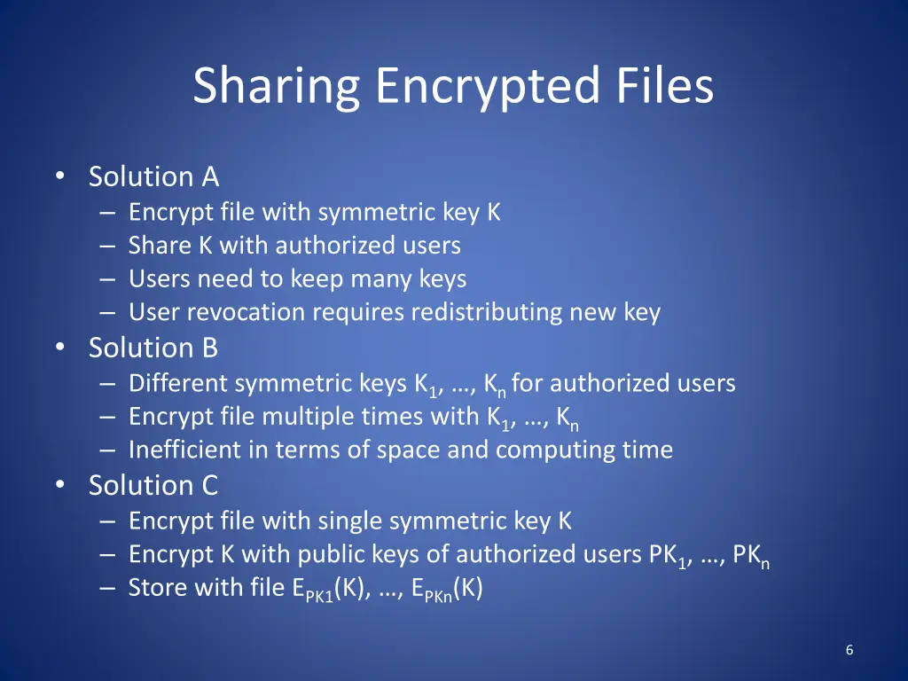 sharing encrypted files