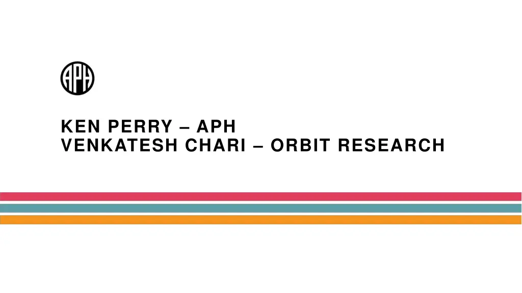 ken perry aph venkatesh chari orbit research