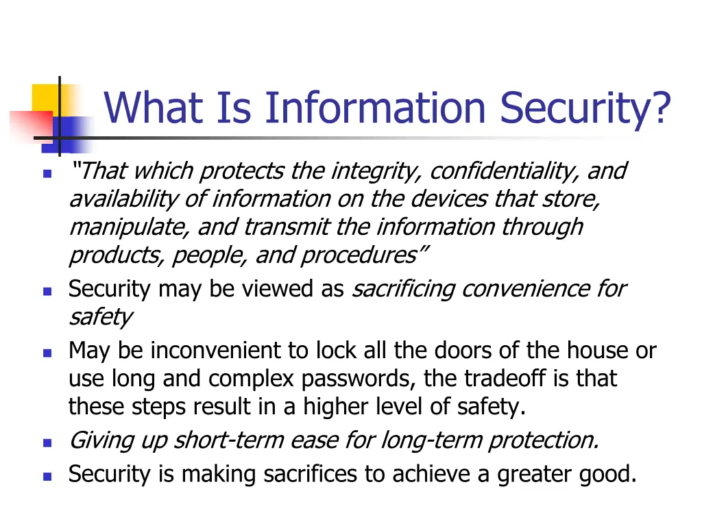 what is information security