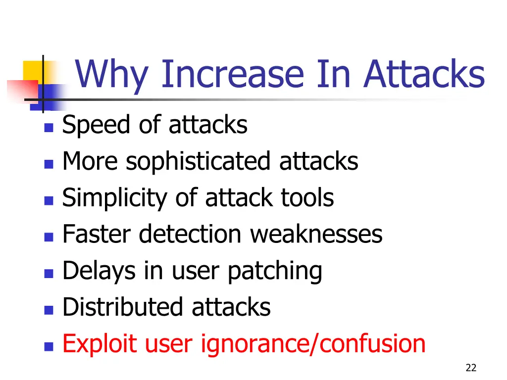 why increase in attacks