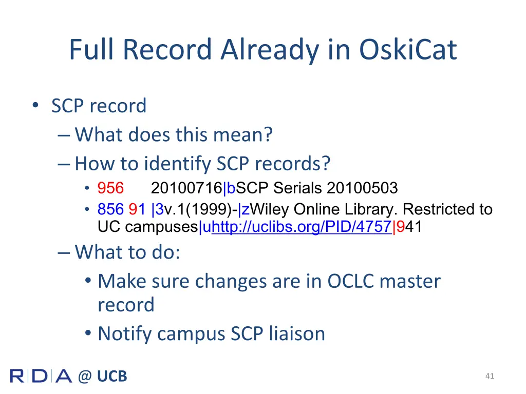 full record already in oskicat