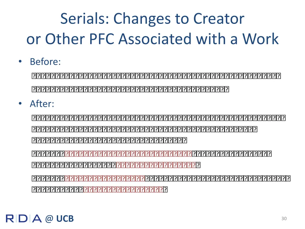 serials changes to creator or other 1