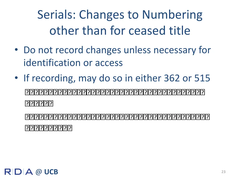 serials changes to numbering other than