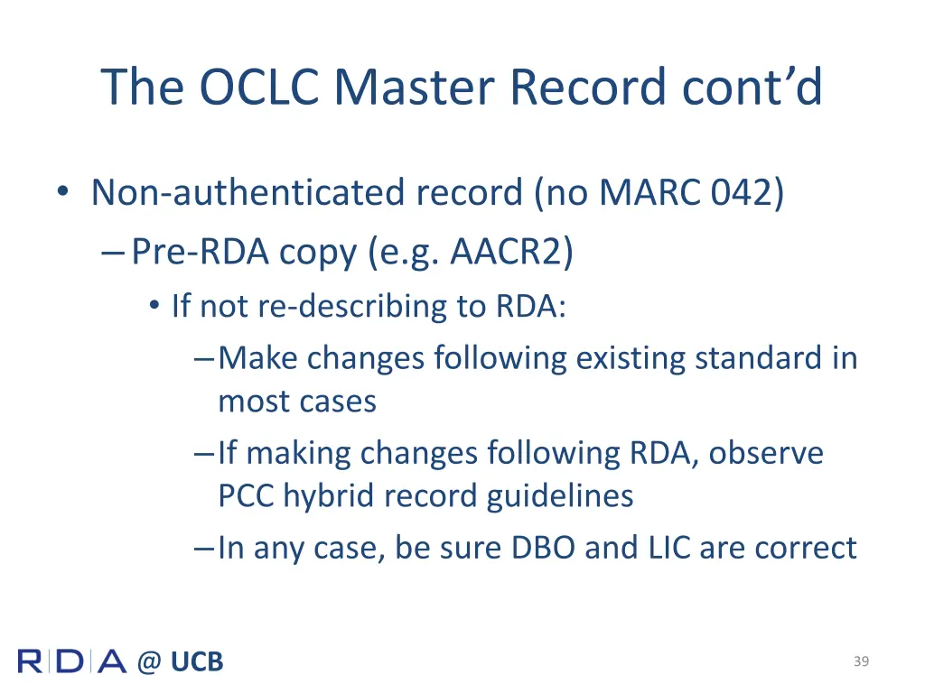 the oclc master record cont d 2