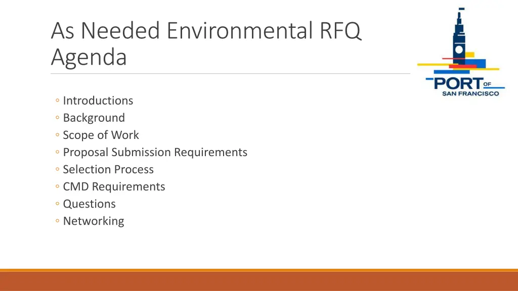 as needed environmental rfq agenda