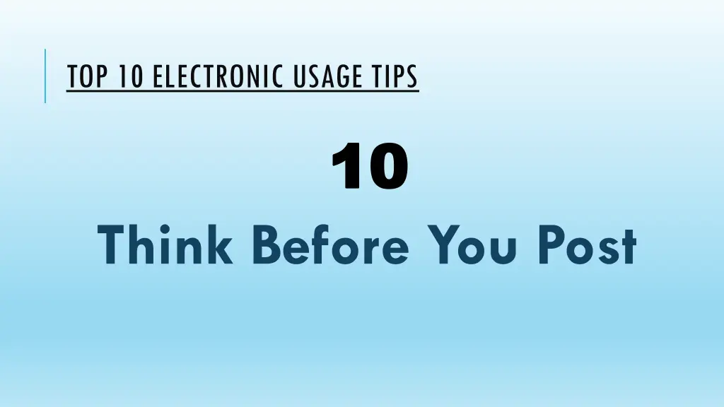 top 10 electronic usage tips 9