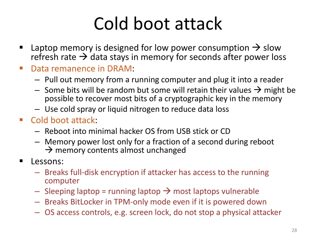 cold boot attack